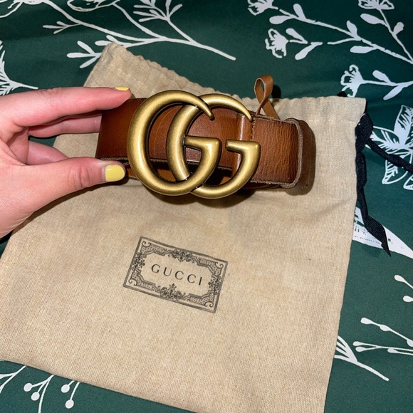 Women’s GG MARMONT WIDE BELT - Picture 1 of 11